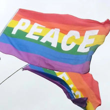 Load image into Gallery viewer, Rainbow 'Peace' Flag