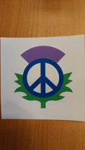 Load image into Gallery viewer, Scottish Peace  thistle car/window sticker