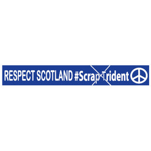 Respect Scotland - Scrap Trident car/window sticker